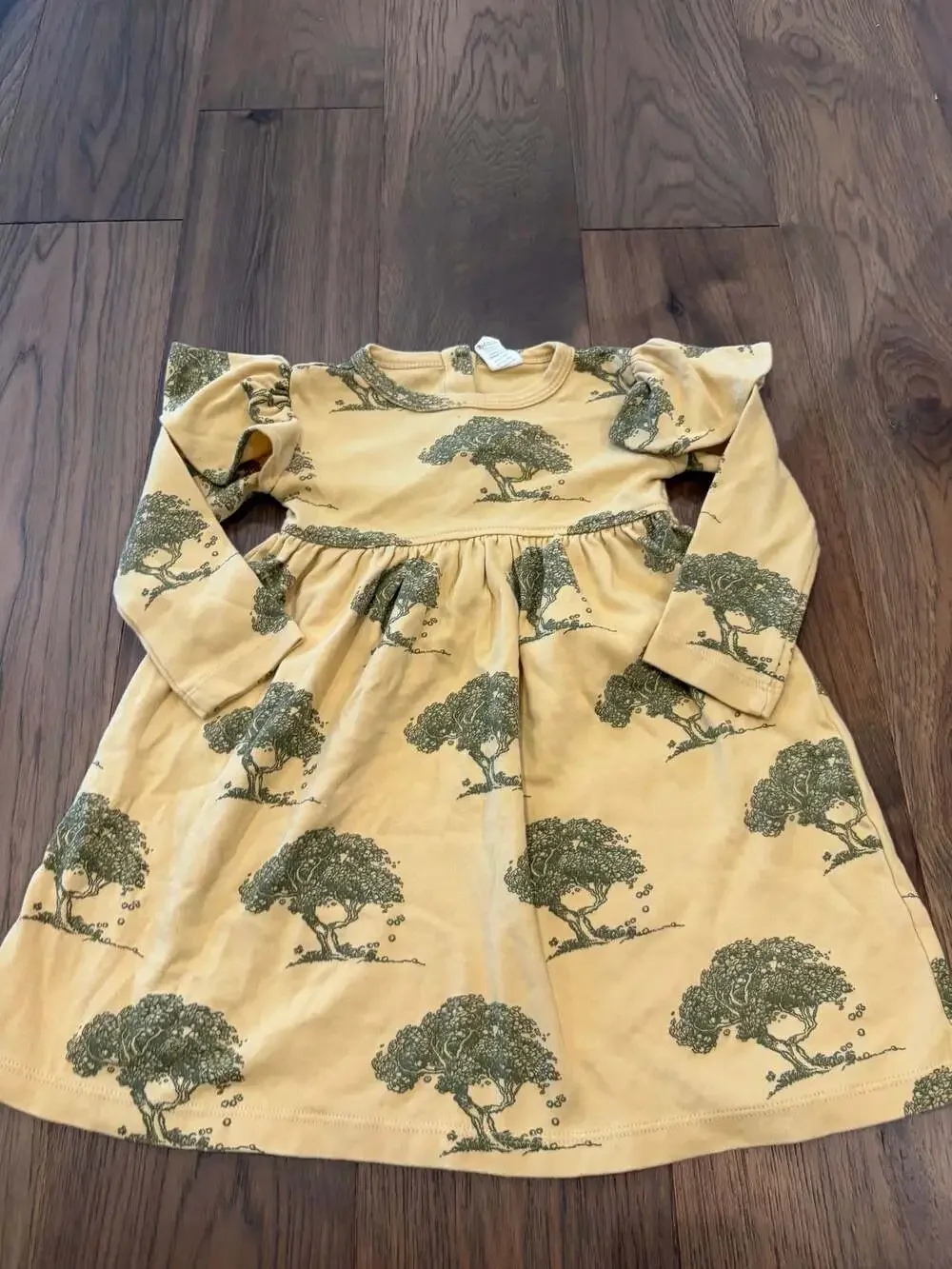 Kate Quinn Organic Cotton Tree Print Ruffle Dress